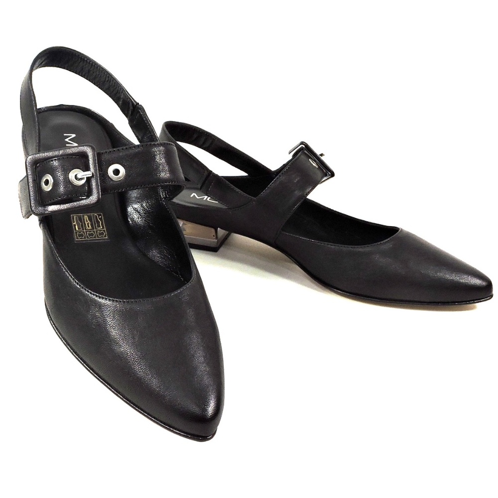 MOT-CLe 🇮🇹 WOMEN'S BLACK SOFT LEATHER COMFORT SUMMER SANDALS